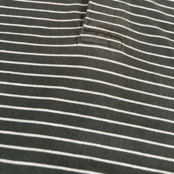 Ralph Lauren Men's Size Large Green Striped Polo Shirt Long Sleeves Cotton - Picture 5 of 9